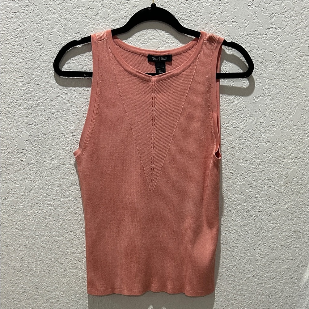 White House Black Market Pink Sleeveless Top
